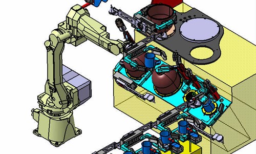 Stanowisko laboratoryjne z wykorzystaniem robota FANUC M10iA