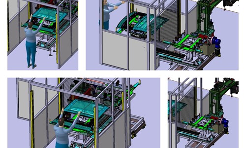 Projekt nowego stanowiska do montażu wind deflektora.