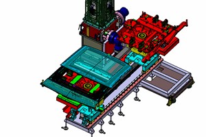 Automatyczne stanowisko do obrotu dachu współpracujące z robotem FANUC - 6