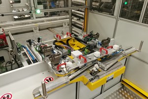 Automatyczne stanowisko do obrotu dachu współpracujące z robotem FANUC - 16