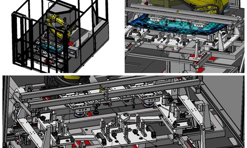 Automatyczne stanowiska do wkręcania z wykorzystaniem robota FANUC - projekt 