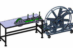 Stanowisko do zakuwania łańcuchów i transportu na linię produkcyjną  - 1